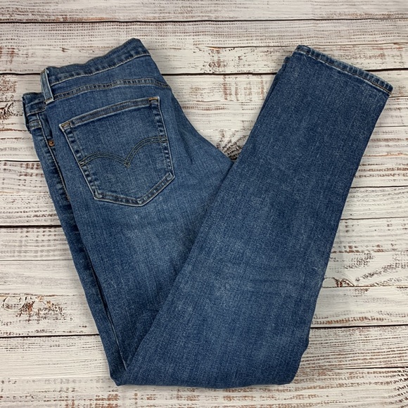 Levi Strauss “513” slim straight leg blue jeans size 34 - Picture 11 of 13